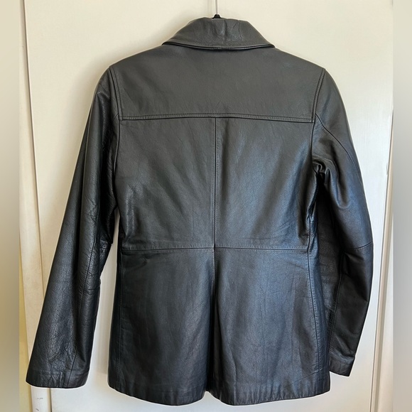 DIESEL Fab Y2K Leather Jacket Buttons Quilted Lining Vintage Size Small - Picture 5 of 14